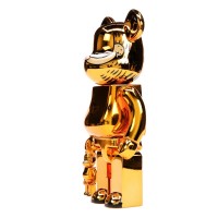 Bearbrick Garfield 100% & 400% Set Gold Chrome Ver.