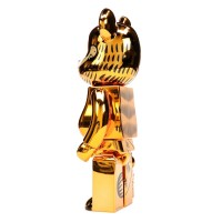 Bearbrick Garfield 100% & 400% Set Gold Chrome Ver.
