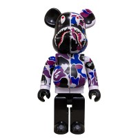 Bearbrick x Bape Shark Hong Kong 15th Anniversary 1000% Purple Camo